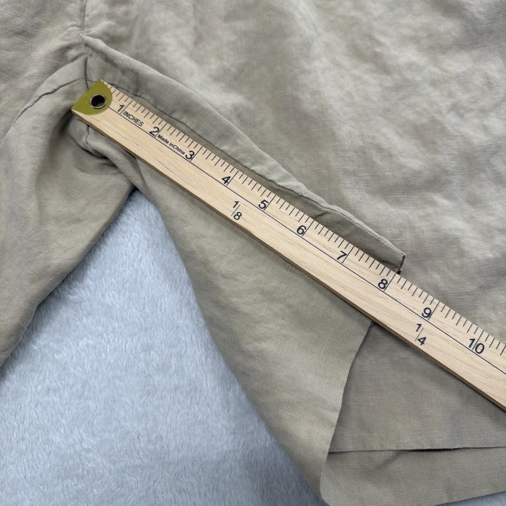 Vintage Beige Pleated Polo Golf Ralph Lauren Shorts Mens Size 36 Linen/Silk Golf
